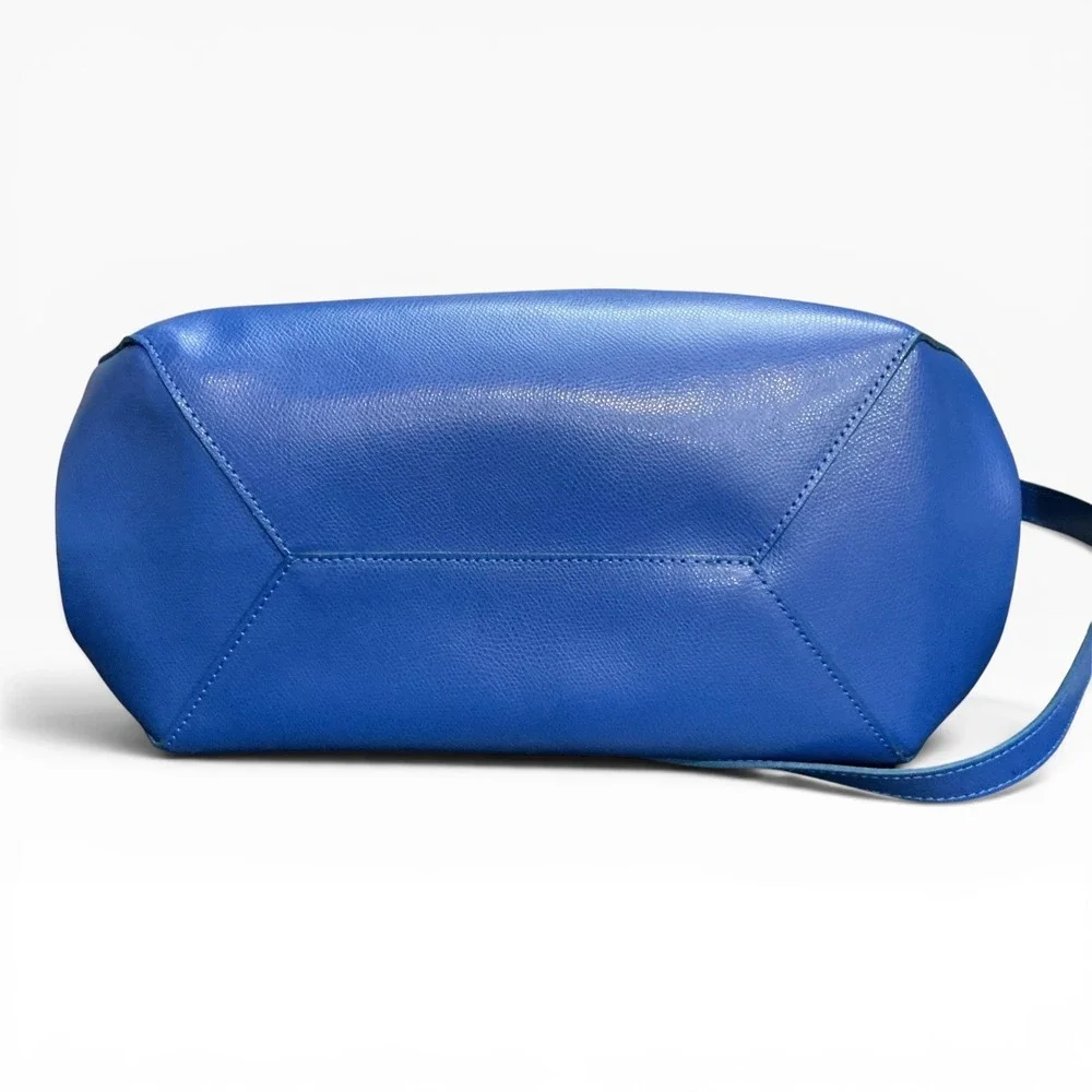 Teddy Blake Vera Palmellato 14 Bag Royal Blue Italian Leather Satchel Purse
